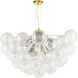 Charlize LED 36 inch Aged Brass Chandelier Ceiling Light
