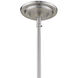 Kassian 1 Light 13 inch Satin Nickel Pendant Ceiling Light