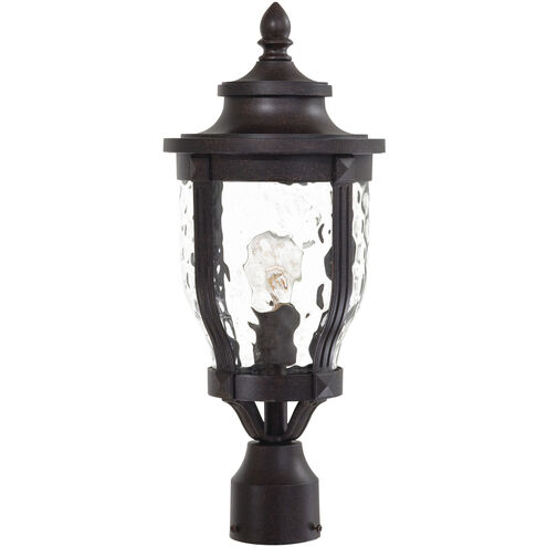 Merrimack 1 Light 20 inch Corona Bronze Outdoor Post Mount Lantern, Great Outdoors