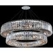 Rondelle 21 Light 36 inch Chrome Pendant Ceiling Light