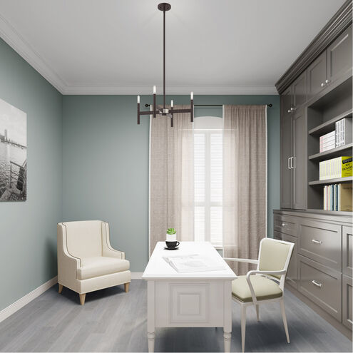 Copenhagen 4 Light 20 inch Bronze Mini Chandelier Ceiling Light