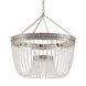 Highbrow 8 Light 24 inch Contemporary Silver Leaf/Distressed Silver Leaf Chandelier Ceiling Light