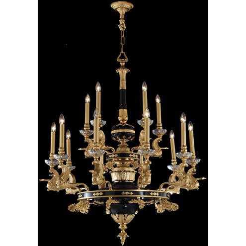 Mariner Luxury LED 39.37 inch French Gold Chandelier Ceiling Light
