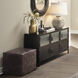 Vitrino 50 inch Black 6 Door Console
