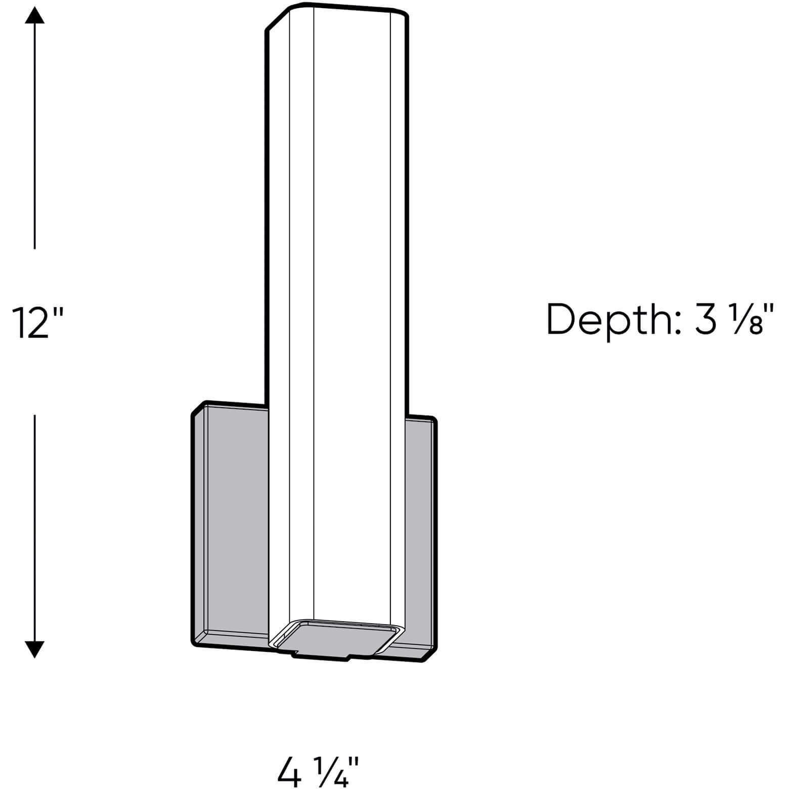 Noble LED 4.25 inch Satin Nickel Vanity Light Wall Light, Indoor