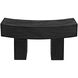 Bow Burnt Black Bench