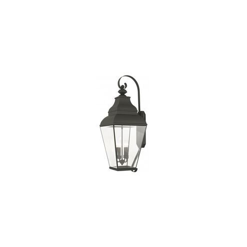 Exeter 4 Light 36 inch Black Outdoor Wall Lantern