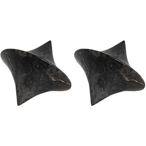 Simone Black Marble Object, Set of 2