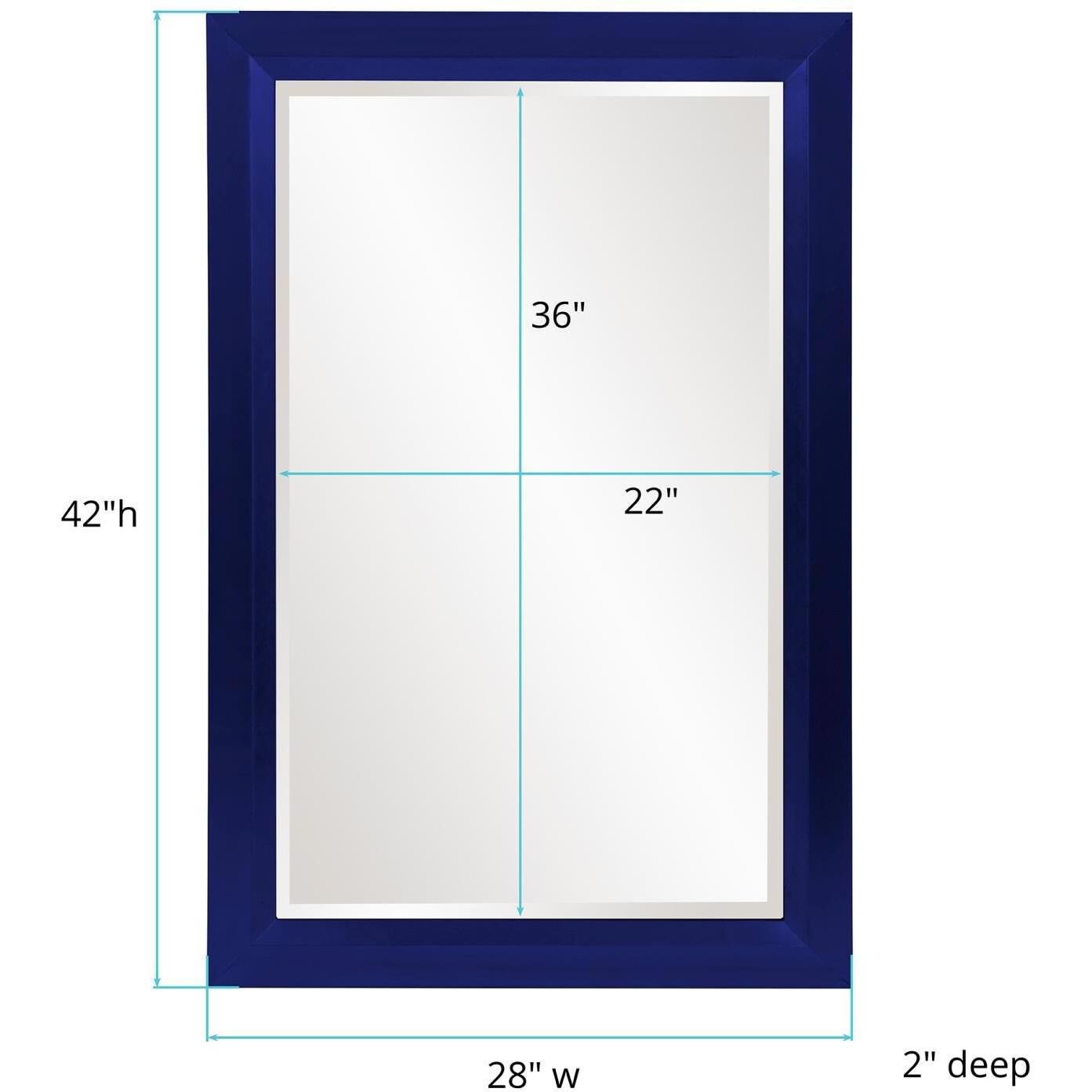 Avery 42 X 28 inch Navy Mirror