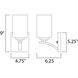 Deven 1 Light 4.75 inch Satin Nickel Wall Sconce Wall Light