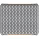 Robias Rectangular Rattan 24.5" Counter Stool in White and Gray Dot
