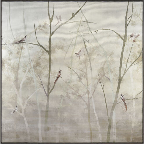 Edgemere Forest Green with White and Black Framed Wall Art