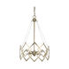Nora 4 Light 15 inch Washed Gold Chandelier Ceiling Light