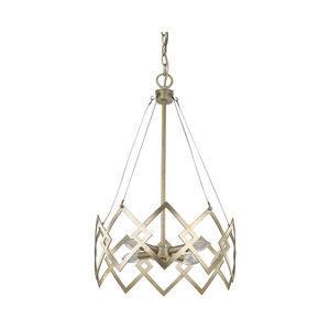 Nora 4 Light 15 inch Washed Gold Chandelier Ceiling Light