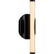 Ola 6.5 inch Black Sconce Wall Light