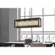 Signature 4 Light 36 inch Rubber Wood Island Chandelier Ceiling Light