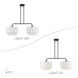 Manorwood 2 Light 35 inch Bronze Linear Chandelier Ceiling Light