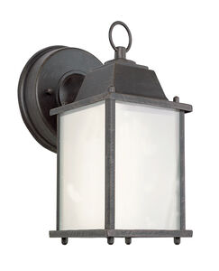 Patrician 1 Light 9 inch Rust Outdoor Wall Lantern