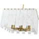 Viviana 8 Light 19.75 inch Rubbed Brass Chandelier Ceiling Light
