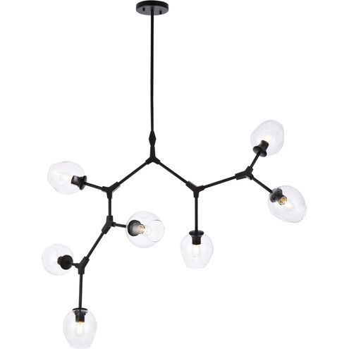 Cavoli 7 Light 57 inch Black Chandelier Ceiling Light