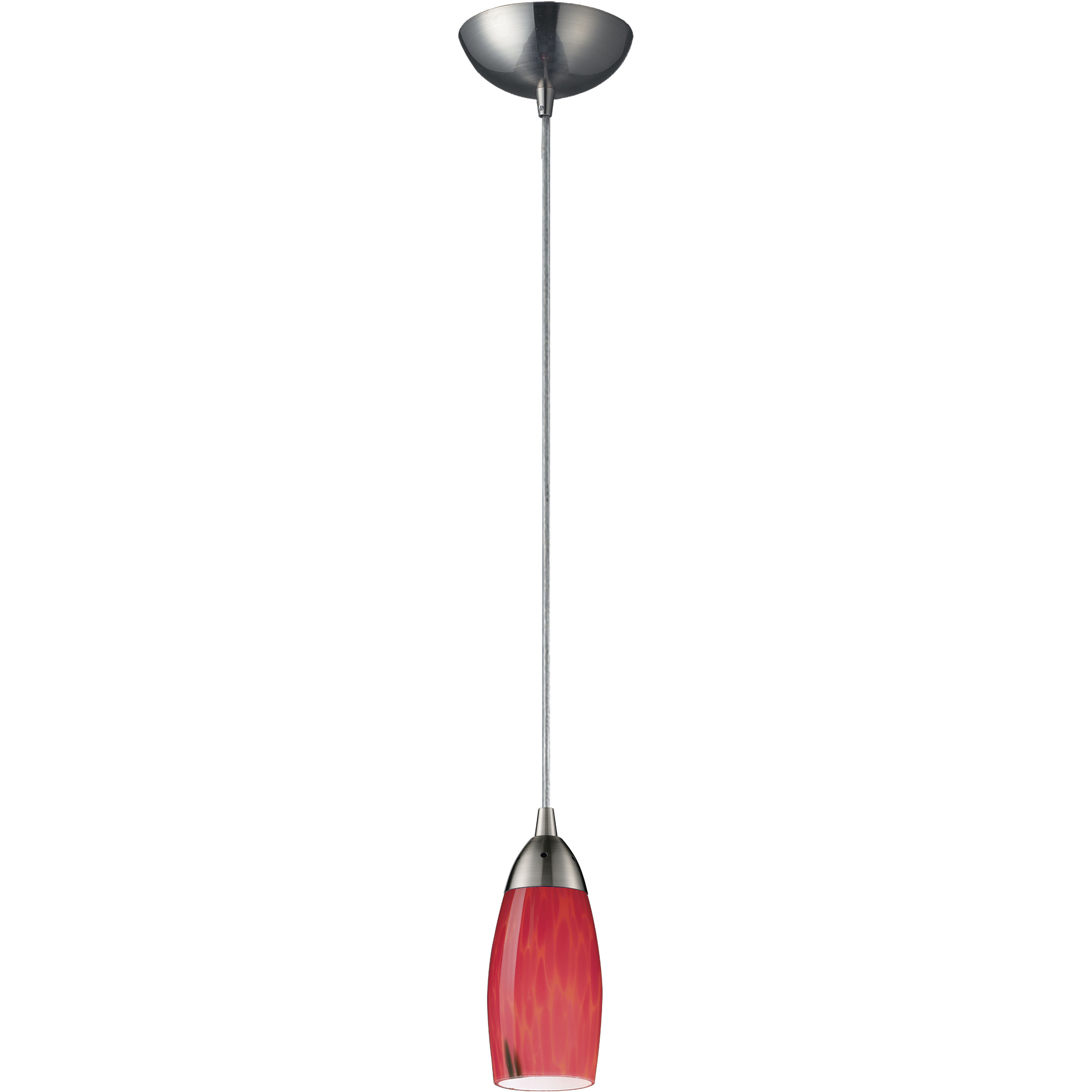 Milan 1 Light 3 inch Satin Nickel Mini Pendant Ceiling Light