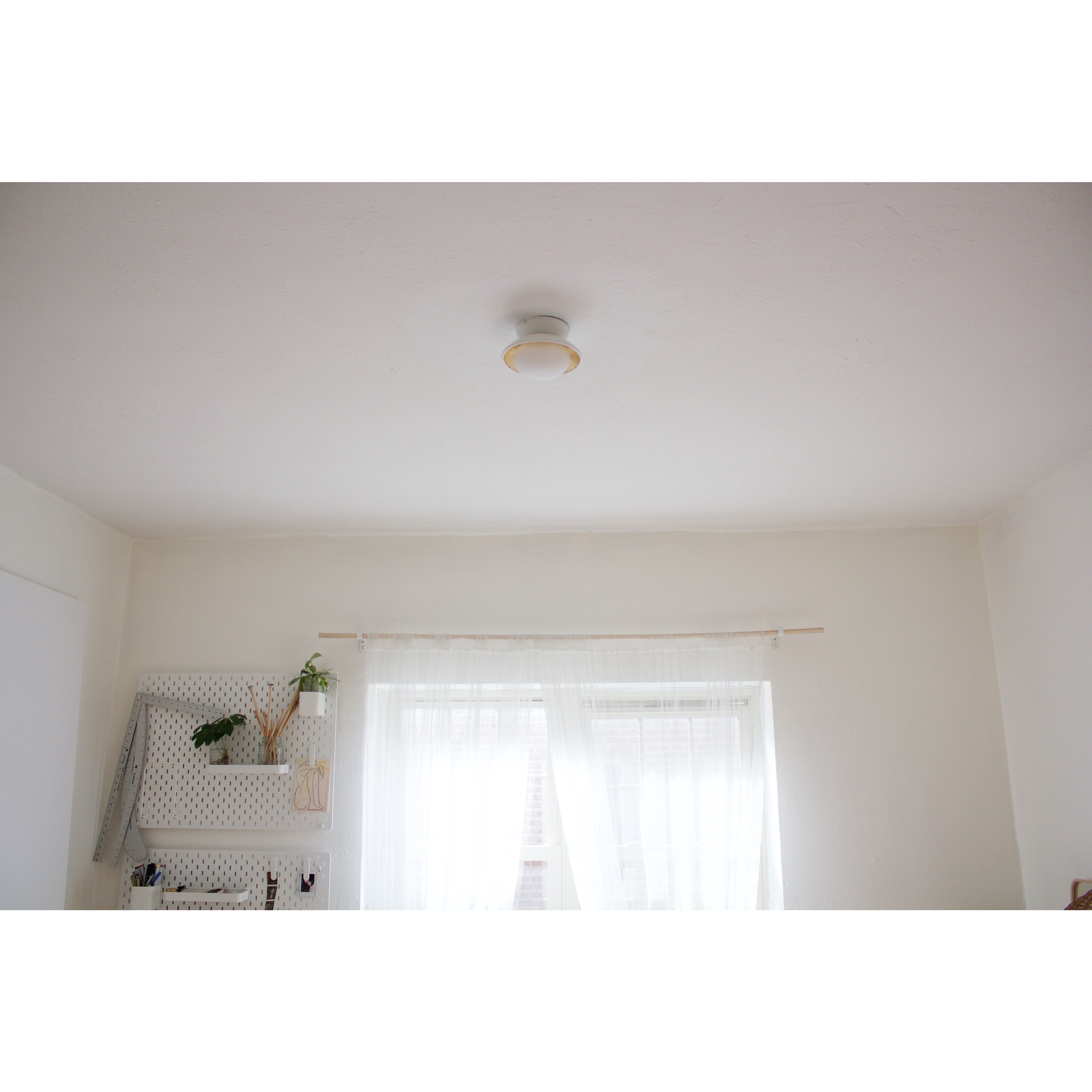 Cadence 1 Light 7 inch White Lustro / Gold Leaf Combo Semi Flush Ceiling Light