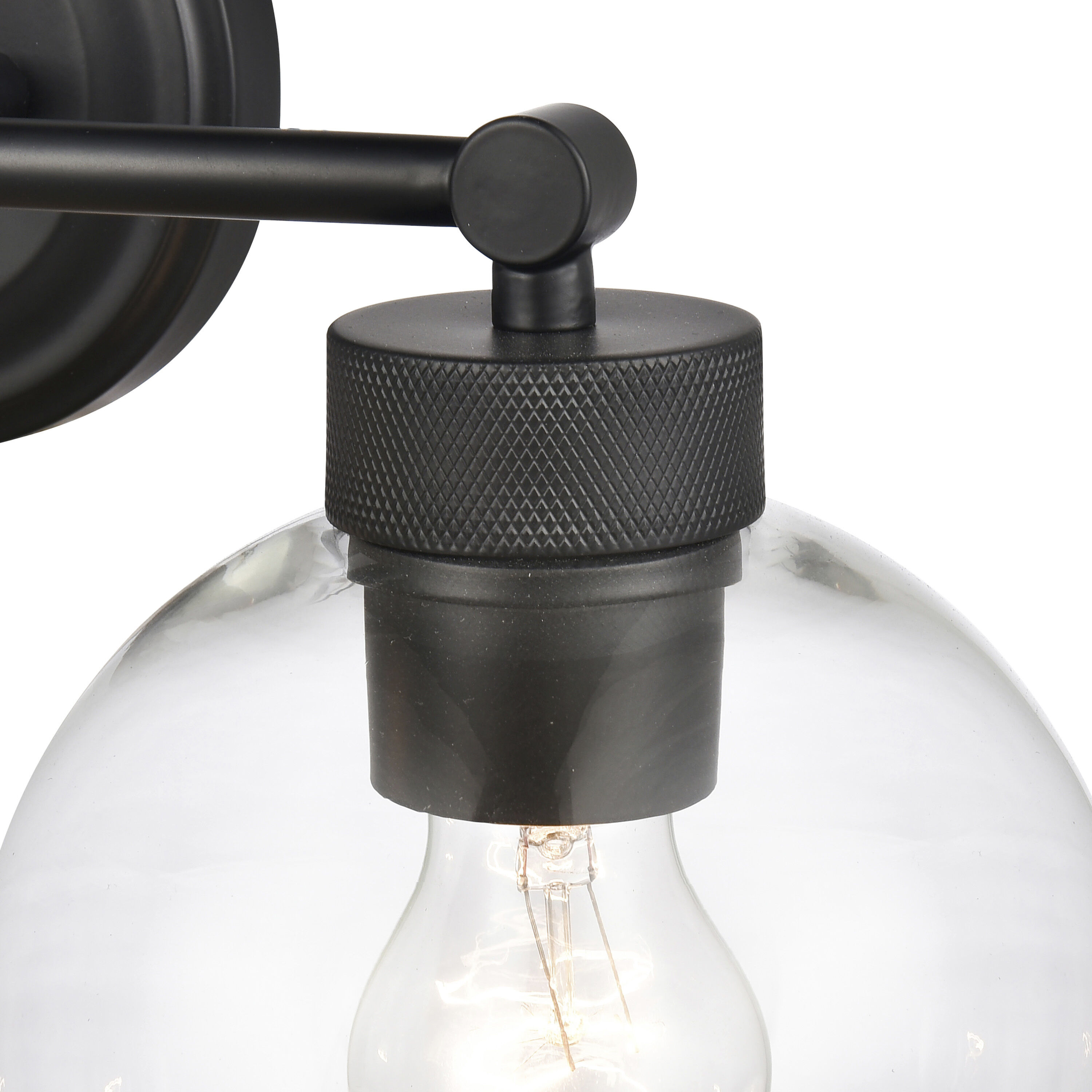 Jonatan 2 Light 16 inch Matte Black Bathroom Vanity Light Wall Light