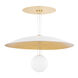 Brim LED 36 inch Soft White and Gold Leaf Pendant Ceiling Light
