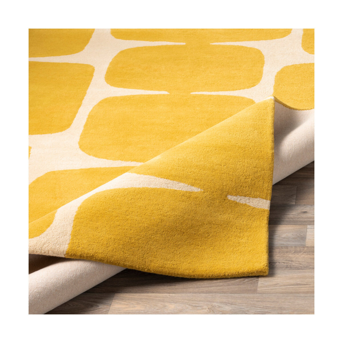 Scion 63 X 39 inch Mustard Rug in 3 x 5, Rectangle