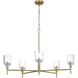 Thom Filicia Hartley 5 Light 36 inch Burnished Brass Chandelier Ceiling Light