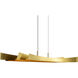 Candora LED 72 inch Brass Island/Pool Table Light Ceiling Light