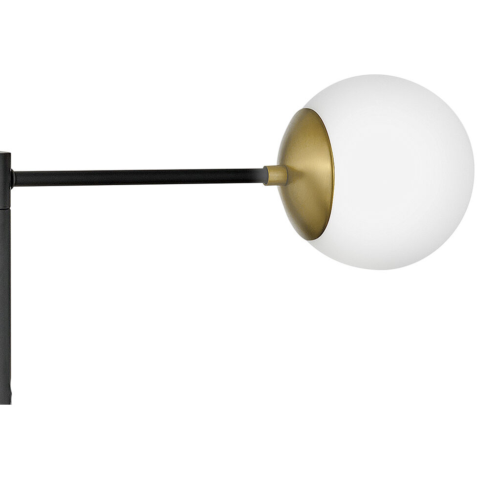 Auggie LED 31 inch Black Chandelier Ceiling Light