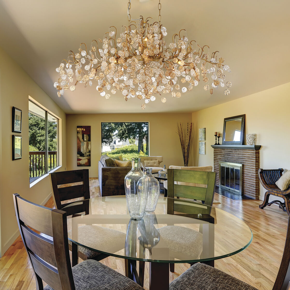 Campobasso 10 Light 22 inch Gold Chandelier Ceiling Light