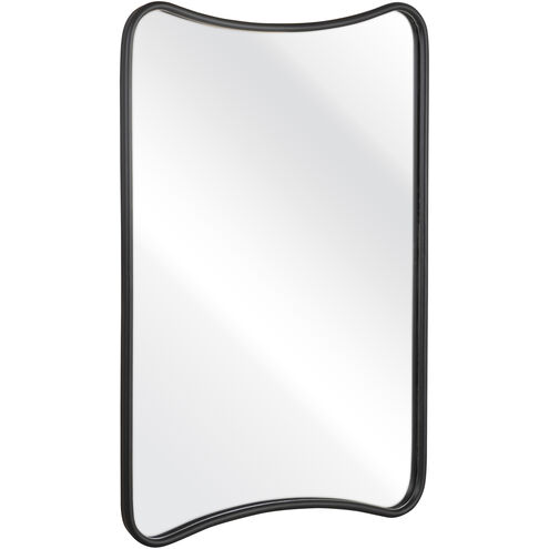 Gio 36 X 24 inch Black with Clear Wall Mirror