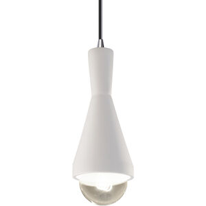 Radiance Collection 1 Light 5 inch Carrara Marble with Antique Brass Pendant Ceiling Light
