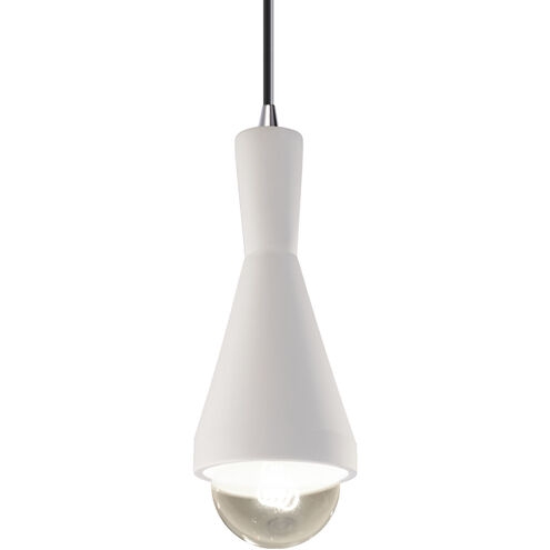 Radiance Collection LED 5 inch Hammered Pewter with Dark Bronze Pendant Ceiling Light