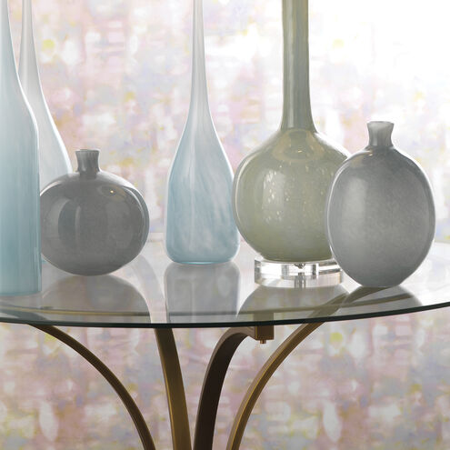 Minx 10 X 7.75 inch Vases in Grey Glass, Set of 2