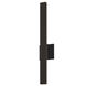 Sword LED 24.25 inch Textured Bronze Indoor-Outdoor Sconce, Inside-Out