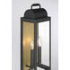 Calandra 2 Light 18 inch Sand Coal Black and Legacy Brass Outdoor Wall Lantern