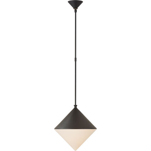 AERIN Sarnen LED 15.25 inch Matte Black Pendant Ceiling Light, Medium