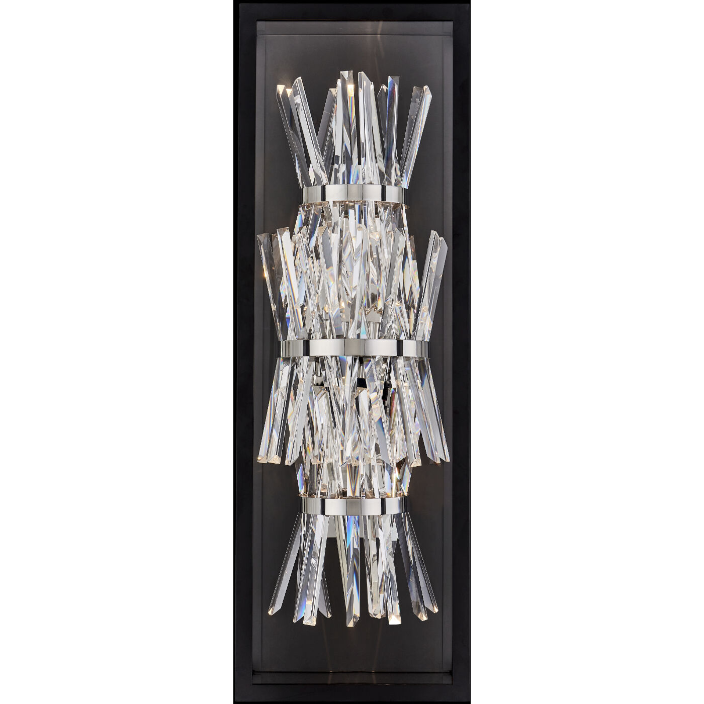 Glacier Esterno 31.5 inch Matte Black Outdoor Wall Sconce