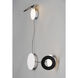 Orbital LED 17.5 inch Black and White ADA Wall Sconce Wall Light