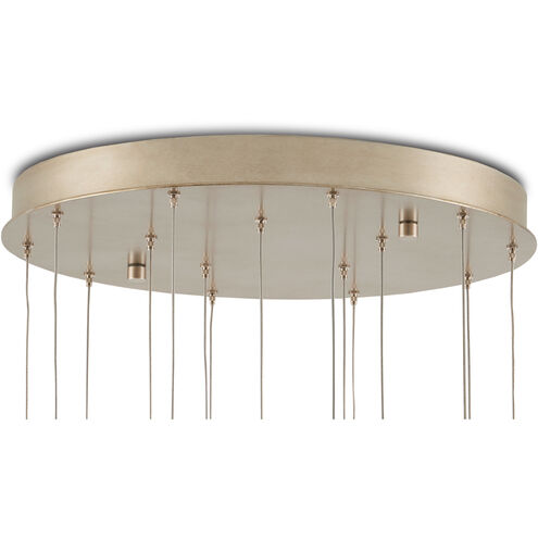 Escenia 15 Light 21 inch Natural/Painted Silver Multi-Drop Pendant Ceiling Light