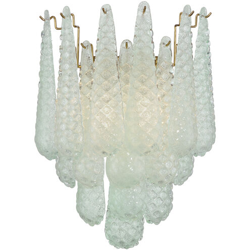 Ollie Wall Sconce Wall Light in Sand Glass Green