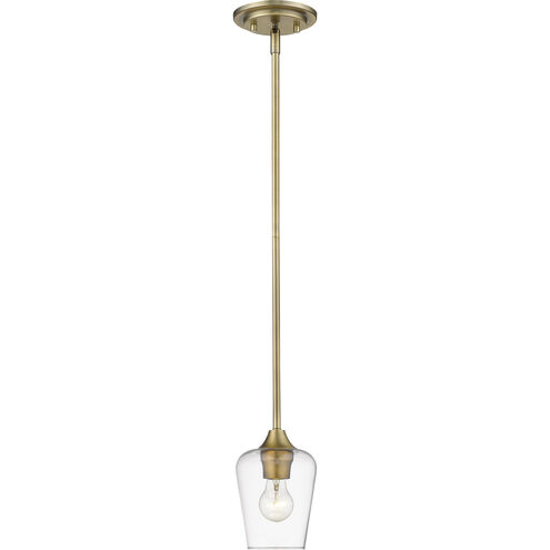 Joliet 1 Light 5.5 inch Olde Brass Pendant Ceiling Light
