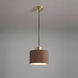 Tambo LED 10 inch Dark Walnut and Weathered Brass Pendant Ceiling Light