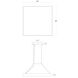Pi 1 Light 30 inch Satin White Pendant Ceiling Light in 3000K