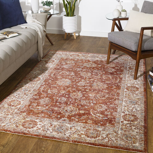 Mirabel 36 X 24 inch Brick Red Rug in 2 x 3, Rectangle