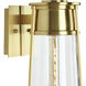 Cone 1 Light 17 inch Satin Brass Outdoor Wall Sconce
