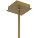 Down the Wrong Path 4 Light 45 inch Brass Kisser Pendant Ceiling Light